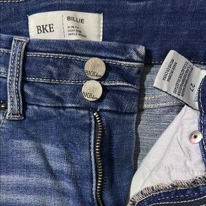 BKE Blue Slim Fit Jeans with Faded Wash